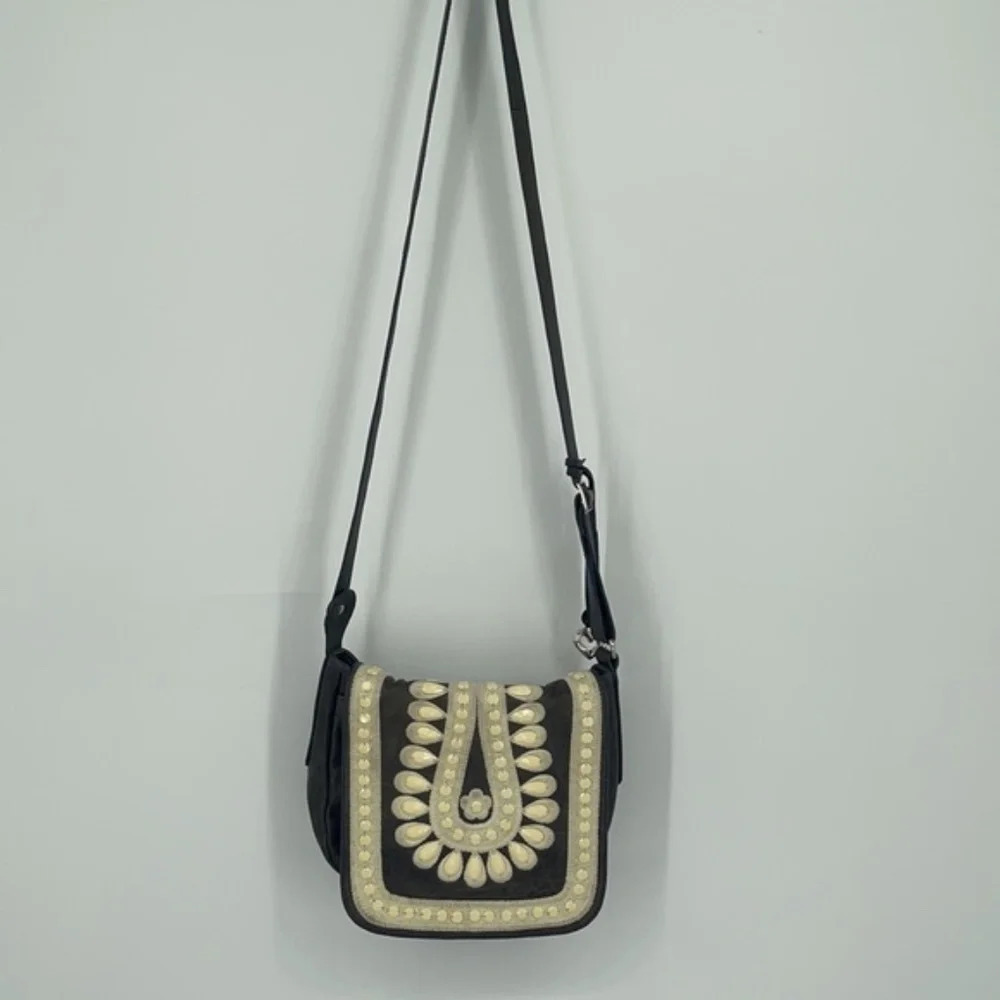 Brighton Raj Beaded Crossbody Saddlebag View 4